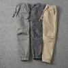 Men's Pants Stylish Trousers Streetwear Pure Color Slim All Match Casual Men Cargo For Working