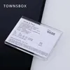 15x12cm Acrylic Tag Display Holder Mobile Phone Info Paper Cover Desktop Label holder Name Card Picture Po Frame Stand2505