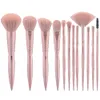 Yasina New 12 Matte Rose Gold Brush Super Soft Nybörjare Makeup Tool GG