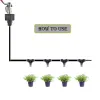 Kits Garden Water Mist Cooling System Kit Water Fog Sprayer System For Irrigation Misting For Greenhouse Flowers