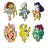 Sailor moon broche pinos esmalte metal emblemas lapela pino broches jaquetas jeans moda jóias acessórios 7 cores 4026870