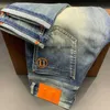 Higher Version Mens Jeans Casual Trousers Designer Pants Letter Embroidery Fashion Jeans