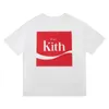 2024 t-shirt t-shirt Brand de luxe Kith Top Designer décontracté à manches courtes T-shirt Pullover Street Hip Hop Hommes et femmes