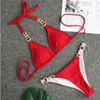 Zwart Sexy Bikini Badpak Met Strass Dames Badmode Vrouwelijke Push Up Bikini Strand Zwemkleding Badpakken Zwembad Bader 240308