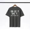 Mens T Shirts Designer Fashion Short Sleeves Galleries Cottons Tees Letters Print Depts High Street Luxurys Women Leisure Unisex Tops biltröjor Size S-XL