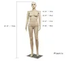 Helkroppskvinnlig mannequin wbase Plastic Realistic Display Head Turns Dress3275667