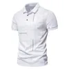 Fashion Mens T Shirt Summer Classic Short Sleeve Striped Polo Shirts Mens Casual Loose Top Tees Business Office Daily Polos 240309