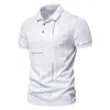 Mode Herren T Shirt Sommer Klassische Kurzarm Gestreifte Polo Shirts Herren Casual Lose Top Tees Business Büro Täglich Polos 240309