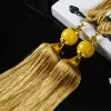 Accessories 2 Pcs European Style Jade Hanging Ball Curtains Tassels Curtain Tiebacks Bandages Brushes Curtain Accessories