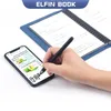 Elfin book X Carnet de papier intelligent sans fin, répétable, grattable, application de sauvegarde, enregistrement d'étudiant d'affaires, bloc-notes 240311