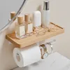 Toalettpappershållare Creative Punch Free Enkel att installera hushållens toalett Handphonhylla med rullpapperstativ Compact Tissue Stand för sovsal 240313
