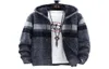 5 kolorów męskie swetry zimowe sweter sweter gęste z kapturem mężczyzn w paski ubrania plus velvet8576589
