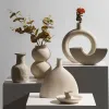 Wazony ceramiczny wazon nordycki dekoracje domowe dekoracja dekoracji świec kwiatowy garnek dekoracja komputerowa