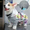 HOOPET Four Seasons Dog Raincoat Fourlegged Manteau imperméable pour Corgi Teddy Petit Moyen Chien Pet Raincoat avec Coussin de remorquage