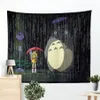 Cartoon Totoro Tapestry Kawaii Kids Room Wall Hanging Decoration Anime Tapiz Modern House Apartment Carpet199n