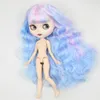 ICY DBS BLYTH DOLL DOLL SKIN CAUST BLUE HAIR PINK MATTE FACE 16 BJD TOY ANIME GIRLS 240311