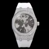 Handgefertigte Diamond Watch Mens Automatische mechanische Uhren 41 mm Saphirinnen Frauen Armbanduhren Montre de Luxe