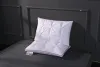 Travesseiro macio travesseiros de penas de ganso branco para dormir travesseiros de cama de proteção de pescoço com capa de 100% algodão