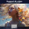 Andra projektortillbehör Salange HY350 LCD Video Projector WiFi6 BT5.0 1080p HD 4K Android 11.0 LED -hemmabio Electronic Focus Homeater Projector Q240322