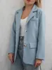 Au printemps Blazer femmes décontracté manteau ample haut à manches longues vestes élégantes vêtements d'extérieur pour bureau dame femmes vêtements officiels 240229