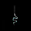 Hanger Kettingen Lichtgevende Gloeiende Lotus Kat Slang Os Olifant Hanger Ketting Glow In The Dark Boom Ketting voor Mannen Vrouwen Halloween cadeau L24313