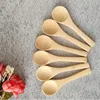 Mini cuillères à thé 10x3cm, vaisselle en bambou, condiments, plats à café, cuillères pour servir des outils de cuisine, ustensiles de cuisine à domicile LX6390