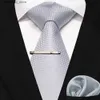 Corbatas para el cuello Corbata a rayas a cuadros verde y negro para hombre Corbata de boda de seda a la moda Conjunto de gemelos y pañuelo Regalo Corbata para hombre Accesorios para fiestas de negocios L240313