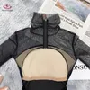 Bühne Tragen Ballett Kostüm Trikot Für Frauen Hohe Kragen Mesh Design Gymnastik Enge Kleidung Leistung Kleid Erwachsene Air Yoga