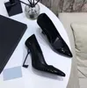 Nette schoenen Designer schoenen Lakleer slingbacks met gespen Luxe puntige tenen Naaldhak party Enkelbandje hoge hakken maat 34-41 Met doosH240313