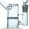 Huvudglasbongs vattenpipa/hög borosilikatglashoppning 1 sintrad platta tryck på 6,6 tum (GB-215-S)