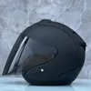 Casques de moto Casque de course Casque Casco approuvé par la CEE SZ-Ram4 Noir mat Demi-saison d'été Femmes et hommes