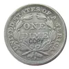 US Liberty assis Dime 1856 P S artisanat argent plaqué copie pièces de monnaie matrices en métal usine de fabrication 290N