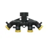 Connectors 3/4 Inch 2/4Way Brass Garden Hose Splitter Garden Tap YType Watering Connector Distributor for Outdoor Faucet