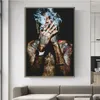 Wiz Khalifa Rap musique Hip-Hop Art tissu affiche impression mur photos pour salon décor toile peinture affiches et prints231d