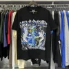Hellstar T-Shirts Erkek Kadın Tasarımcı Pamuklar Üst T Shirt Man S Rahat Gömlek Luxurys Giyim Sokak Giysileri Tees