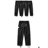 Calças masculinas designers carga harajuku casual solto em linha reta perna larga calças streetwear y2k calça retro rua tendência macacão gota delive ottub