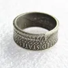 Myntring Handcraft Rings Vintage Handmade från Kennedy Half Dollar Silver Plated US Size 8-16#239V