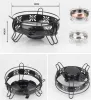 Grills Portable Mini poêle à alcool brûleur en plein air en laiton Camping cuisinière brûleur Buffet poêle barbecue grill barbecue en plein air grillades