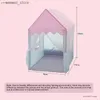 Toy Tents 1.35M Large Children Toy Tent Wigwam Folding Kids Tent Tipi Baby Play House Girls Pink Princess Castle Child Room Decor Gifts 240109 L240313