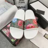 Designer-Männer-Frauen-Sandalen mit korrektem Blumenkasten-Staubbeutel-Schuhen Tiger-Schlangen-Druck-Slide-Sommer-breiter flacher Slipper Größe 35-48