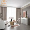 Curtains 2023 New Cream Purple Mixed Color Chenille Flannel Jacquard Thickening Blackout Curtains for Living Room Bedroom Finished Custom