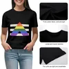 Polo da donna LGBT Gay Pride Ally Flag Camicia Camicie T-shirt Abbigliamento estetico T-shirt grafiche T in cotone da donna