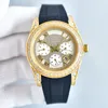 часы с бриллиантами, мужские роскошные часы, 40 мм, сапфировое стекло, неделя, отображение даты, высокое качество, автоматический механический механизм, резиновый ремешок, наручные часы Montre de Luxe