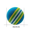 EVA Regenboog Gestreepte Schuim Golfballen Zachte Bal voor Indoor Golfpraktijk Kinderen of Huisdier Kat Speelgoed 42mm 50 Stuks THANKSLEE 240301