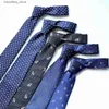 Krawaty szyi krawiec smith męskie krawat Business jedwabne krawaty Polka Dot krawat dla mężczyzn klasyczne sos akcesoria L240313