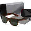 Raa Bens Classic Brand Wayfarer Luxury Square 2140 Lunettes de soleil Men Cadre d'acétate avec des lunettes de soleil Ray Black Lenses pour femmes Couleur de tortue avec boîte