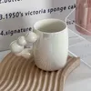 Kupalar yenilik kabak sapı seramik kahve kupa 350ml büyük kapasiteli kahvaltı latte süt suyu fincan dekor parti içecek içme