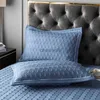 Comforters sets Luxury Solid Color Quilted Polyester/Cotton Bed Skirt Bedspread Quilt Set 1/3PCS Coverlet Bed Cover cases Blanket #/L YQ240313