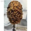 合成ウィッグ合成ウィッグ13x4フロントヘアウィッグ巻き毛ウィッグレースフロントヘアウィッグレミールーズ波状レースウィッグLDD240313