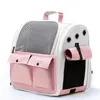 Fashion Breathable Portable Fold Outdoor Big Capacity Cat Dog Pet Bag Backpack 240307